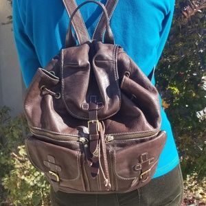 Sundance italian leather backpack